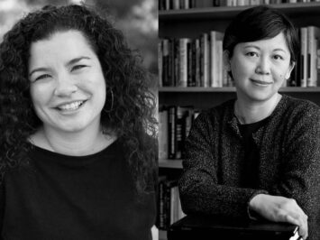 Photo of Sarah Shun-lien Bynum on left; photo of Yiyun Li  on right