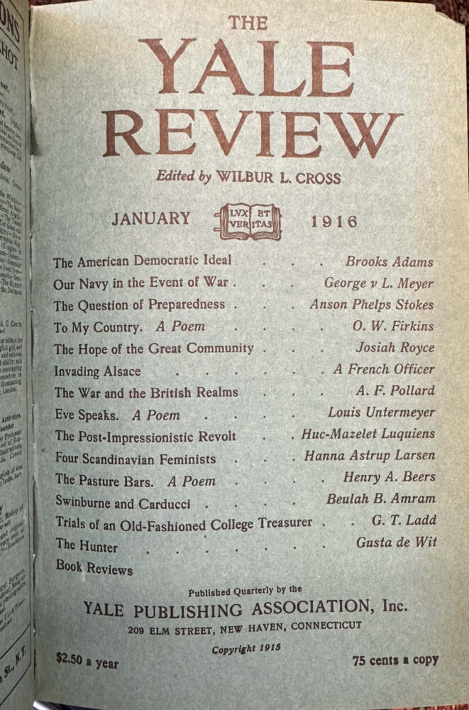 January 1916 cover image