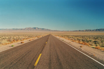 Sandy highway in Nevada